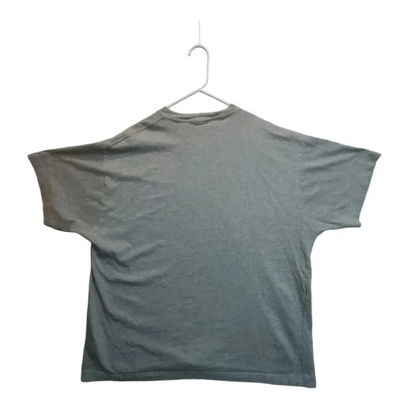 Nike Solo Swoosh Men XL Shirt Dark Grey Heather/White Embroidered Tee CV0559-063 - Picture 2 of 11